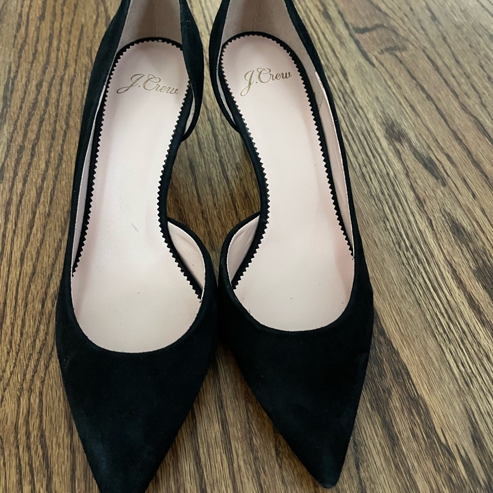 J Crew D’Orsay Suede Heels
